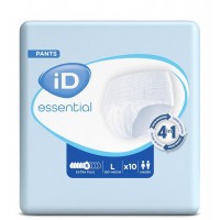 Подгузники-трусы для взрослых iD Essential Extra plus, размер L (100-140 см), 10 шт